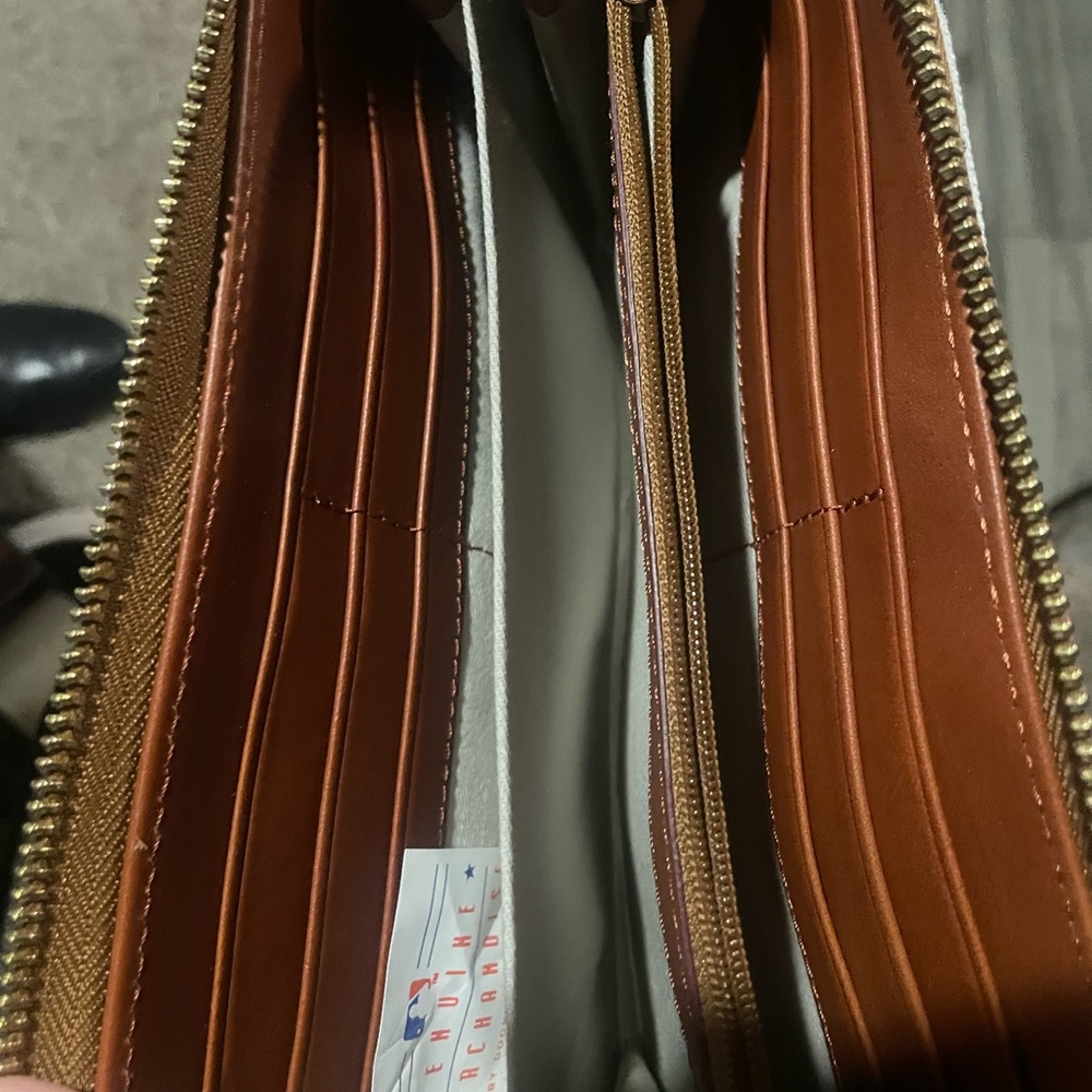 Dooney & Bourke Baseball Themed Wallet - White and Red - Picture 8 of 13